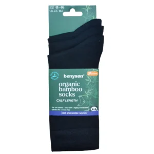 3 par Benyson® sömlösa bambusockor, svarta