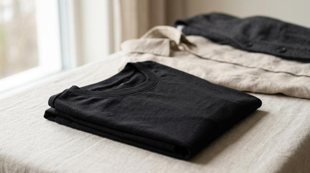 svart t-shirt